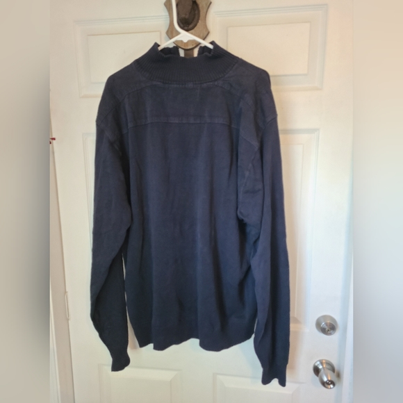 (1273) Oscar De La Renta Men's Quarter Zip Long Sleeve Sweater,  XXL, Black - Picture 11 of 12